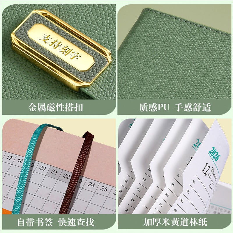 دفتر جدول 2026 لإدارة الوقت اليومية ومفكرة الانضباط الذاتي ومخطط التقويم - Image 4